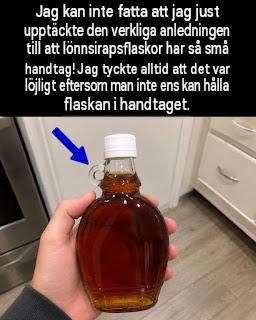 Varför har lönnsirapsflaskor det där lilla handtaget? Den charmiga historien bakom designen