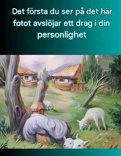 Det första du ser på det här fotot avslöjar ett drag i din personlighet