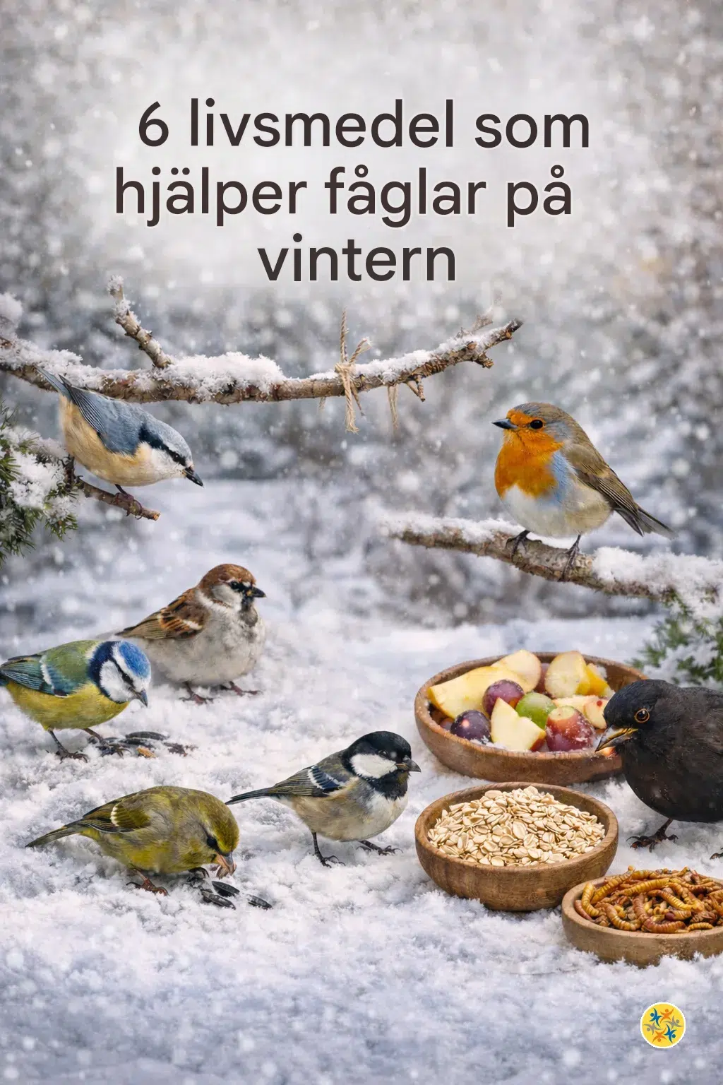 6 livsmedel att alltid ge fåglar på vintern för att hjälpa dem att överleva